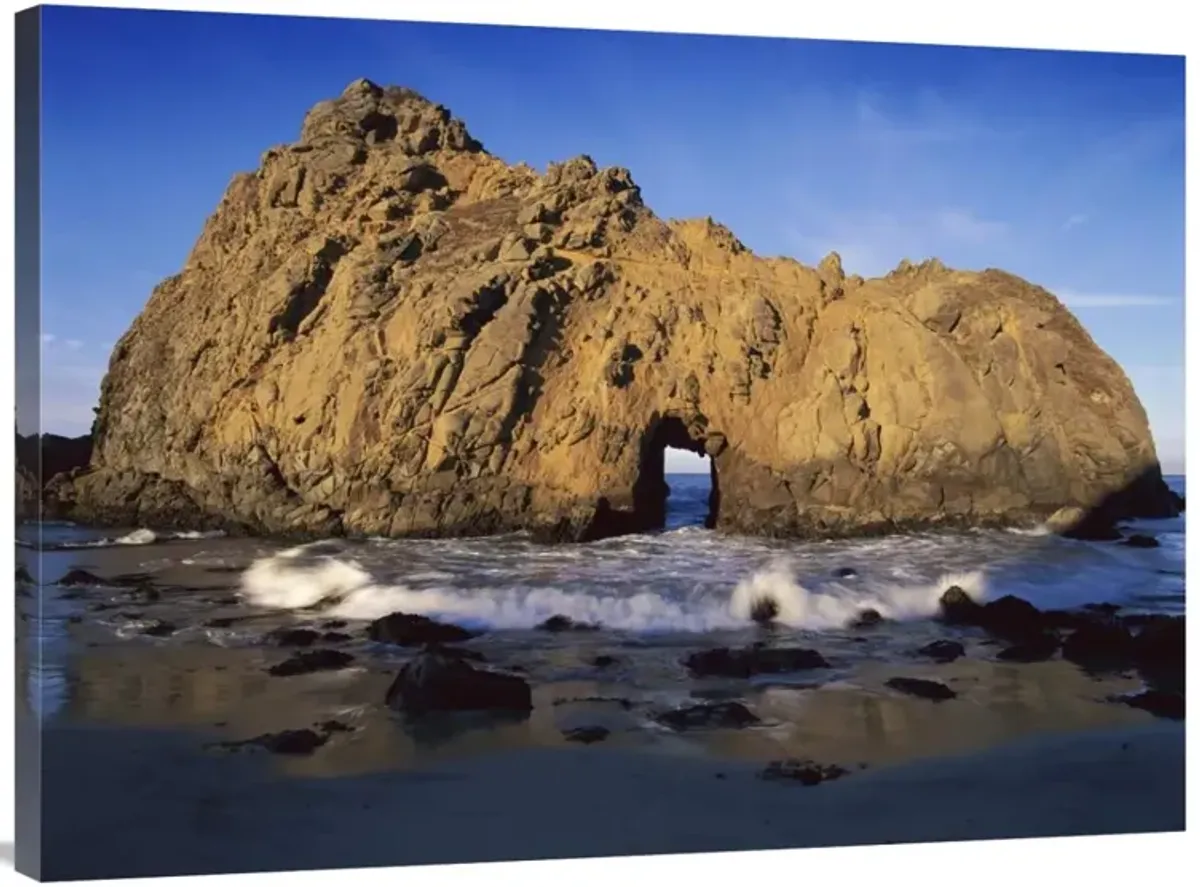 Sea arch at Pfeiffer Beach, Big Sur, California-Canvas Art-40x30