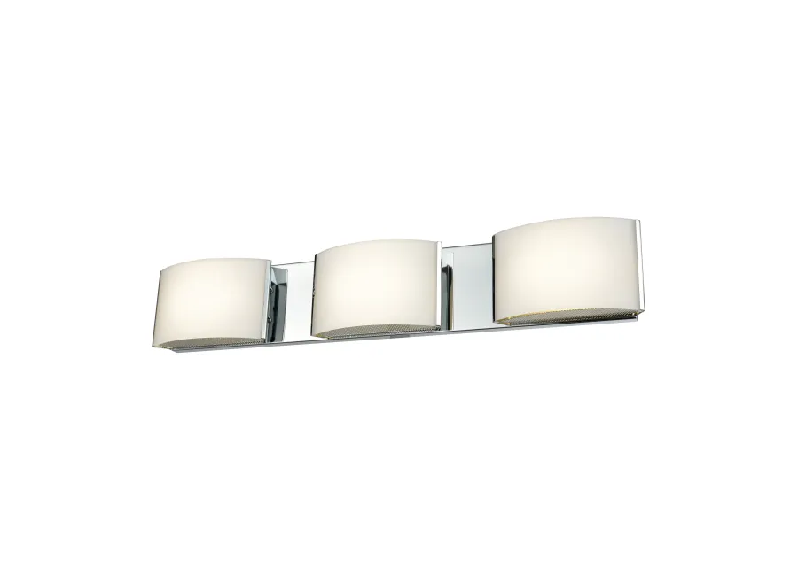 Pandora 25.25'' Wide 3-Light Silver Vanity Light