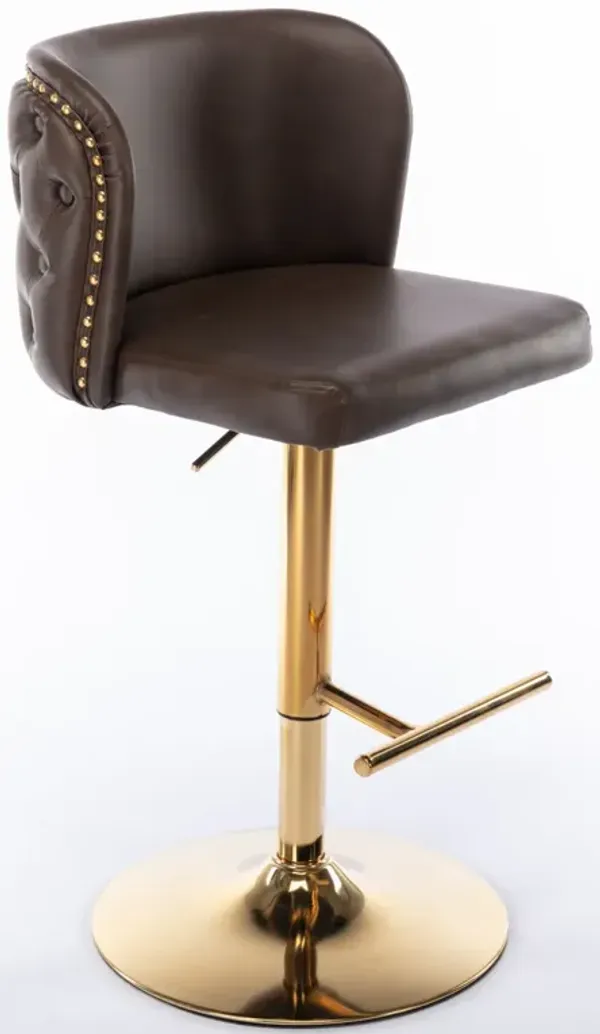 Streamdale Adjustable Swivel Bar Stools, Set of 2