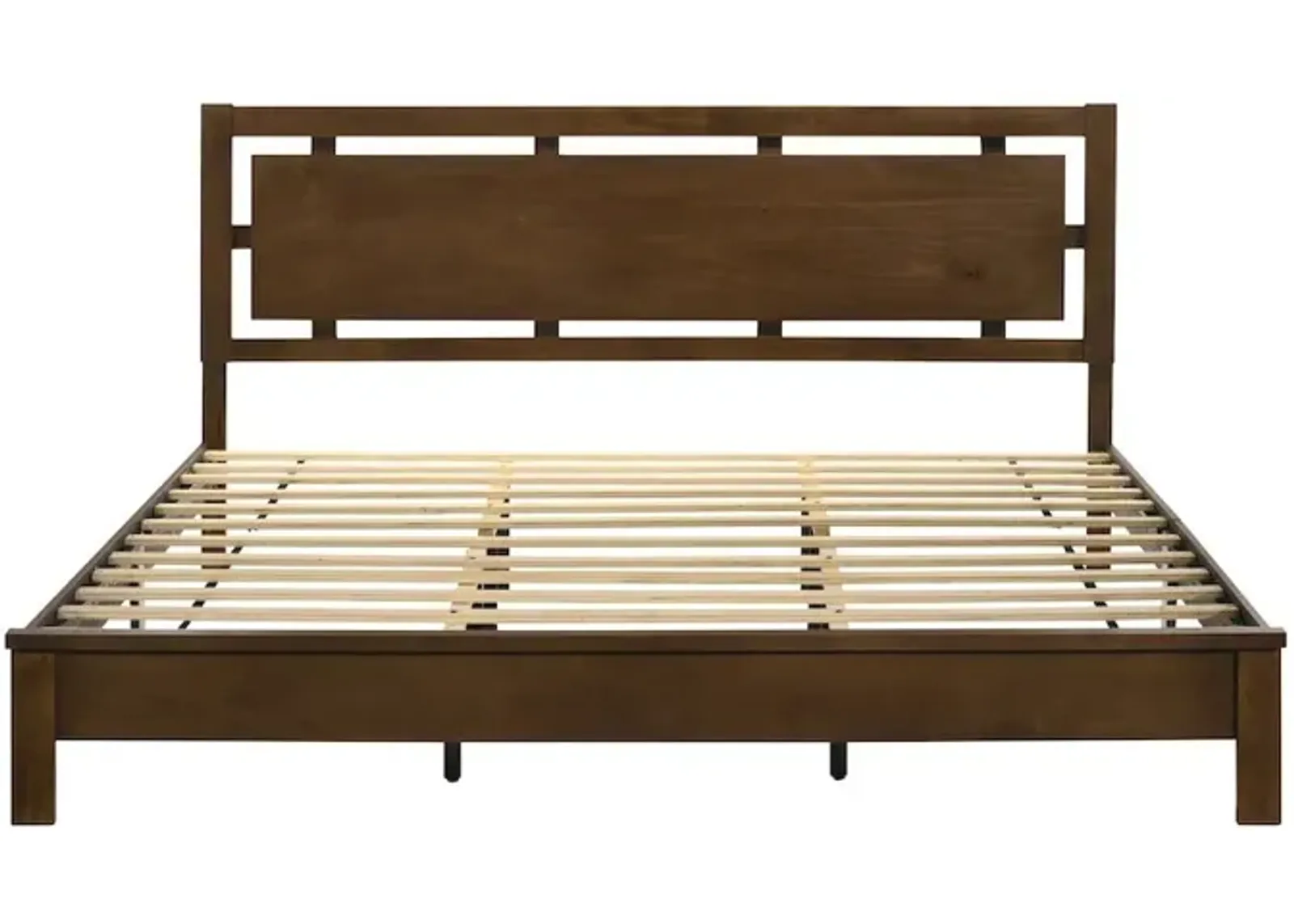 New Classic Furniture Gemini Ii  5/0 Q Panel Bed-Hb/Fb/Rails-Natural