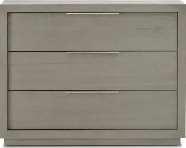 Oxford Three-Drawer Nightstand in Mineral