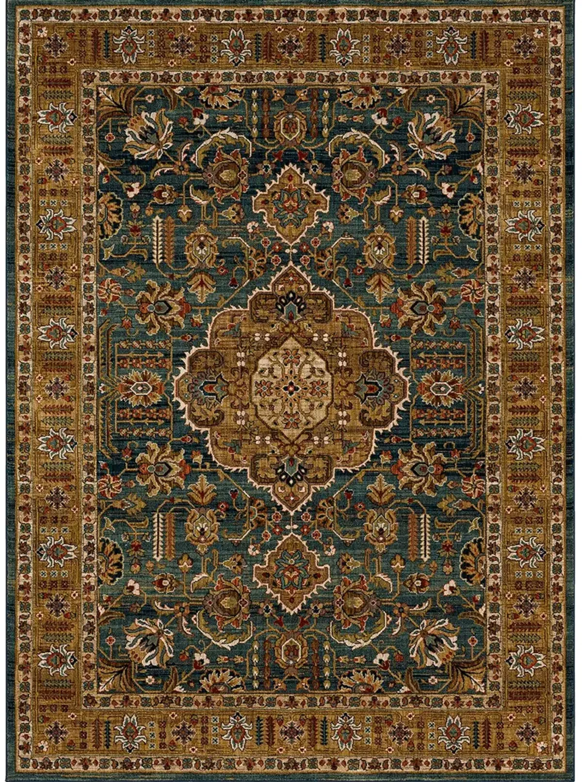 Spice Market Aksum Aquamarine 3' 5" X 5' 5" Rug