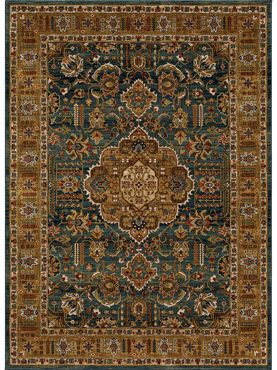 Spice Market Aksum Aquamarine 3' 5" X 5' 5" Rug