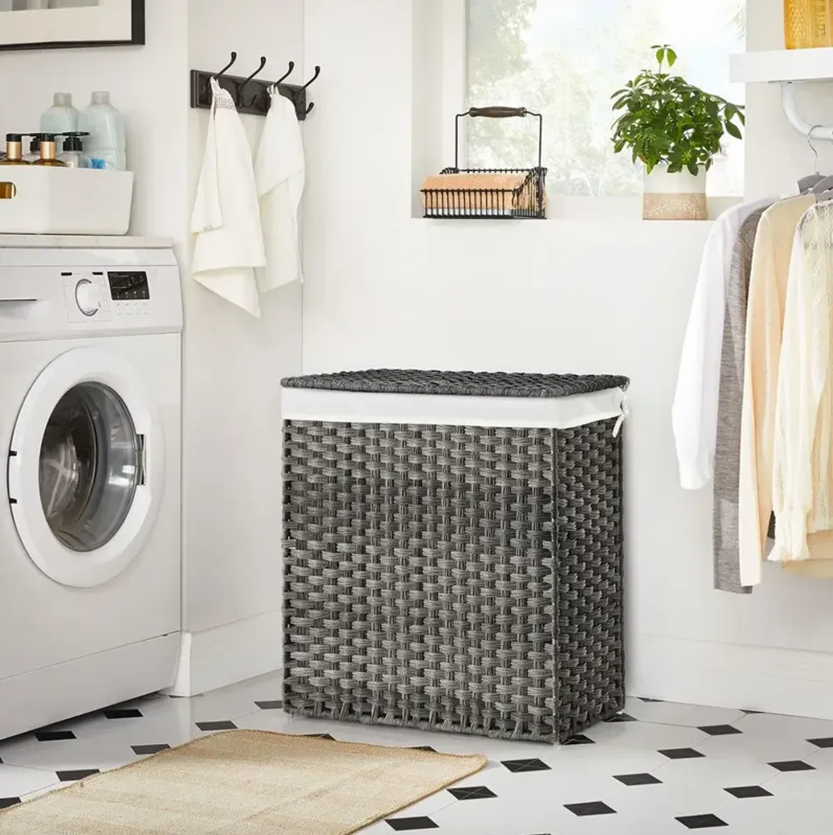 Laundry Hamper Durable and Stylish Design for Convenient Sorting