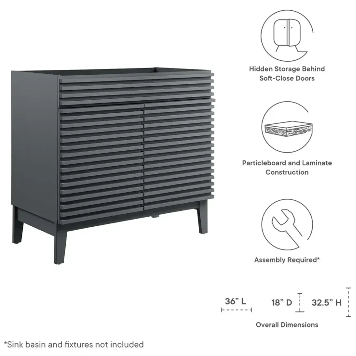 Render 36" Bathroom Vanity Cabinet