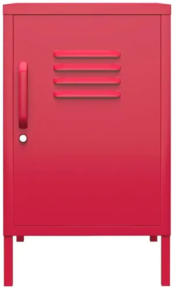 Novogratz Cache Metal Locker Style Livingroom End Table