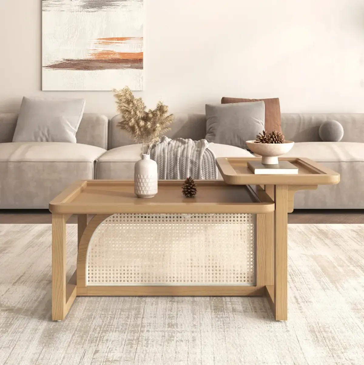 Merax Modern Nesting  Coffee Table