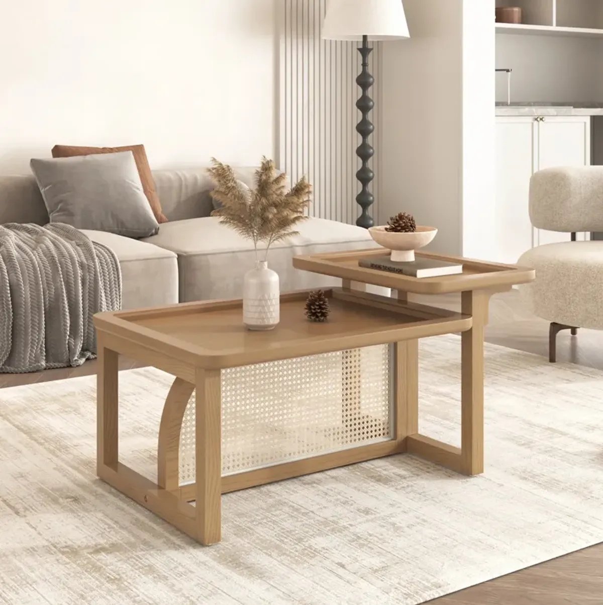 Merax Modern Nesting  Coffee Table