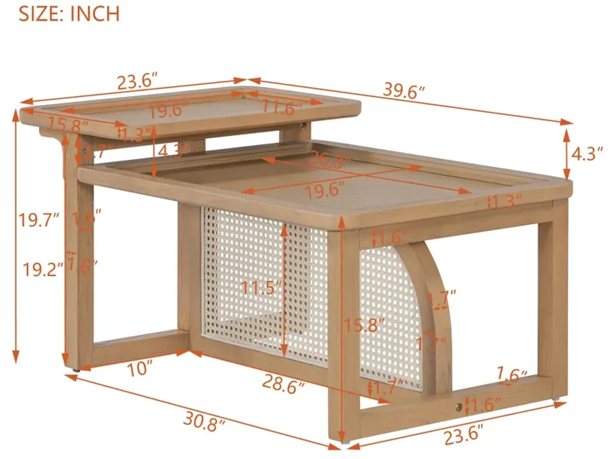 Merax Modern Nesting  Coffee Table