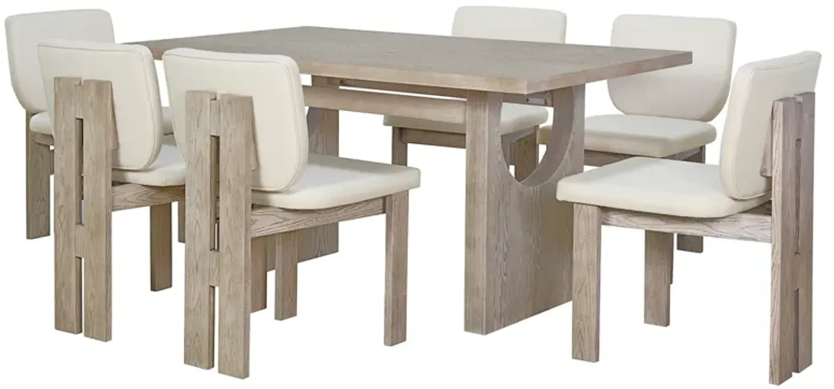 Merax 7-Piece Retro Dining Set