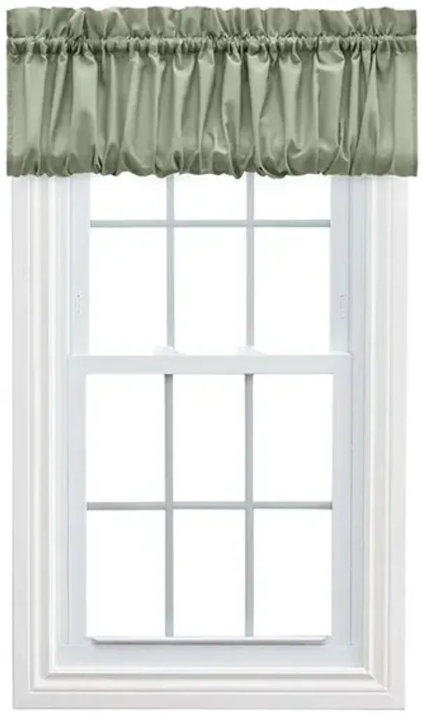 Ellis Stacey 1.5" Rod Pocket High Quality Fabric Solid Color Window Balloon Valance 60"x15" Sage