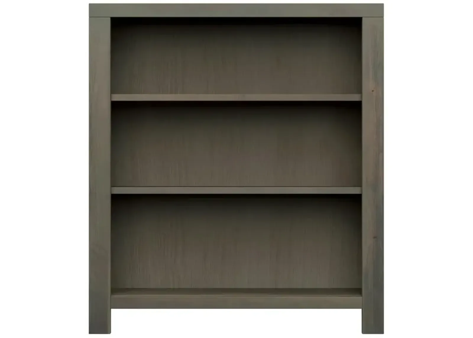 Bridgevine Home 3-shelf Barnwood Finish Solid Wood Bookcase