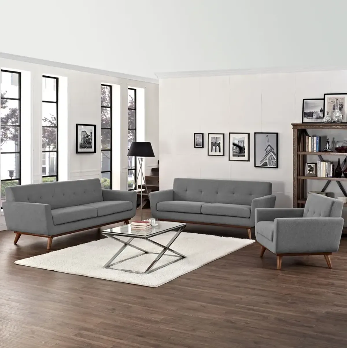 Engage Sofa Loveseat and Armchair Set of 3