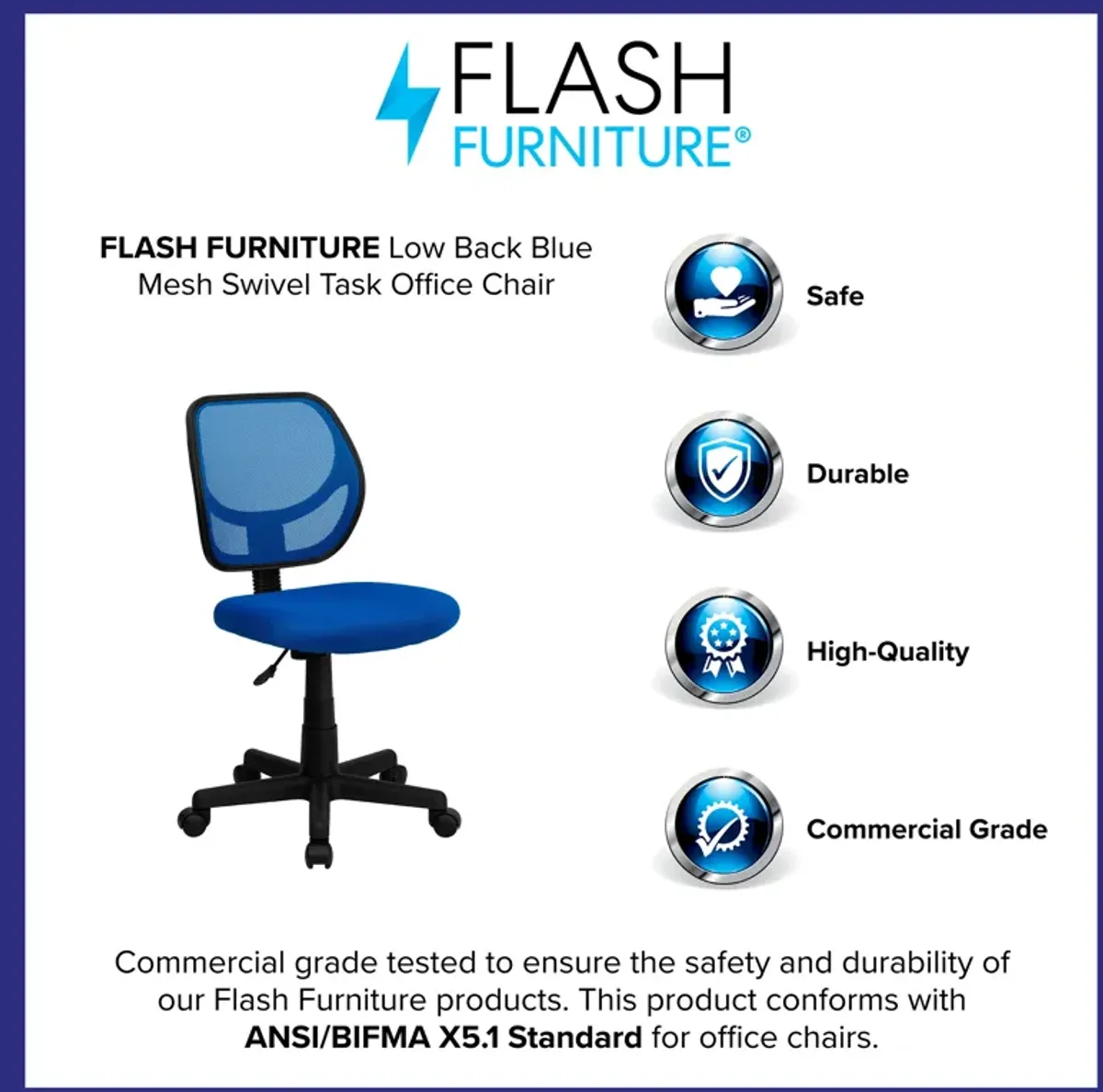 Neri Low Back Mesh Swivel Task Office Chair