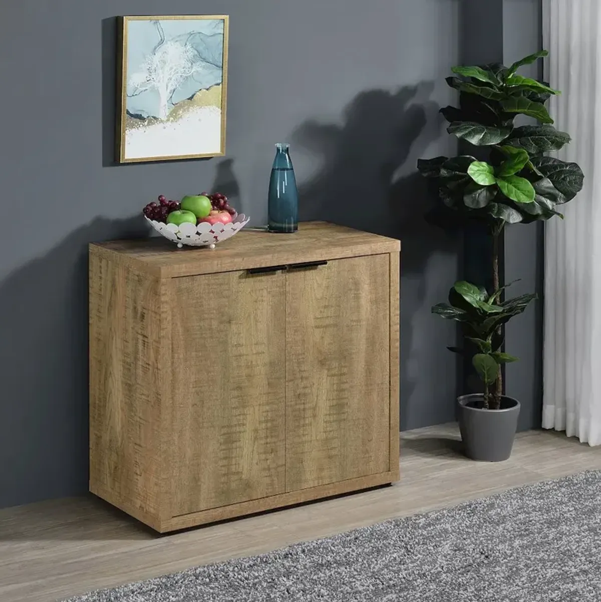 Coaster Pepita 2-door Engineered Wood Accent Cabinet Mango Brown