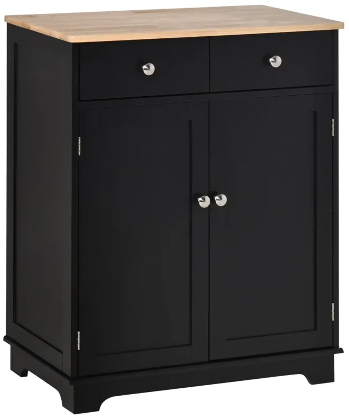 Black Dining Storage: 2-Door Sideboard Buffet Cabinet with Drawers