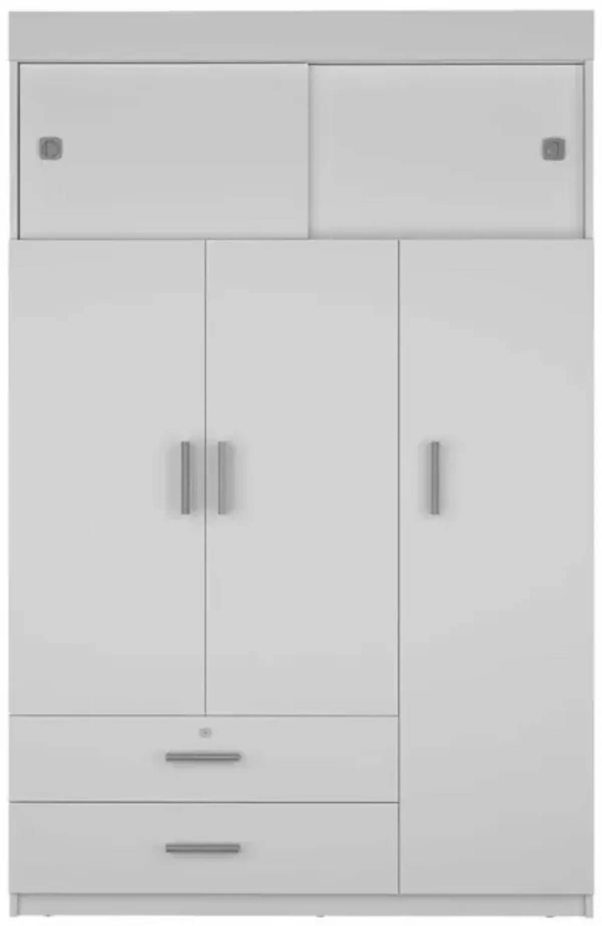 Kingswood 2-Drawer Rectangle Armoire White