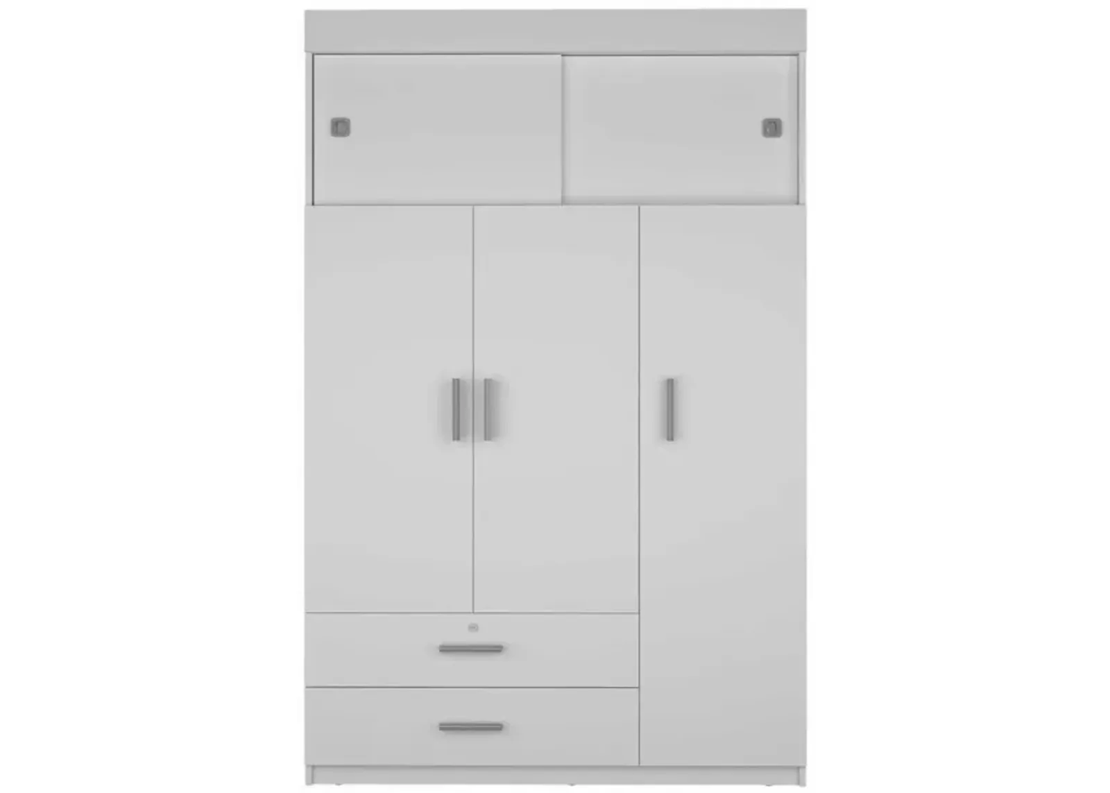 Kingswood 2-Drawer Rectangle Armoire White