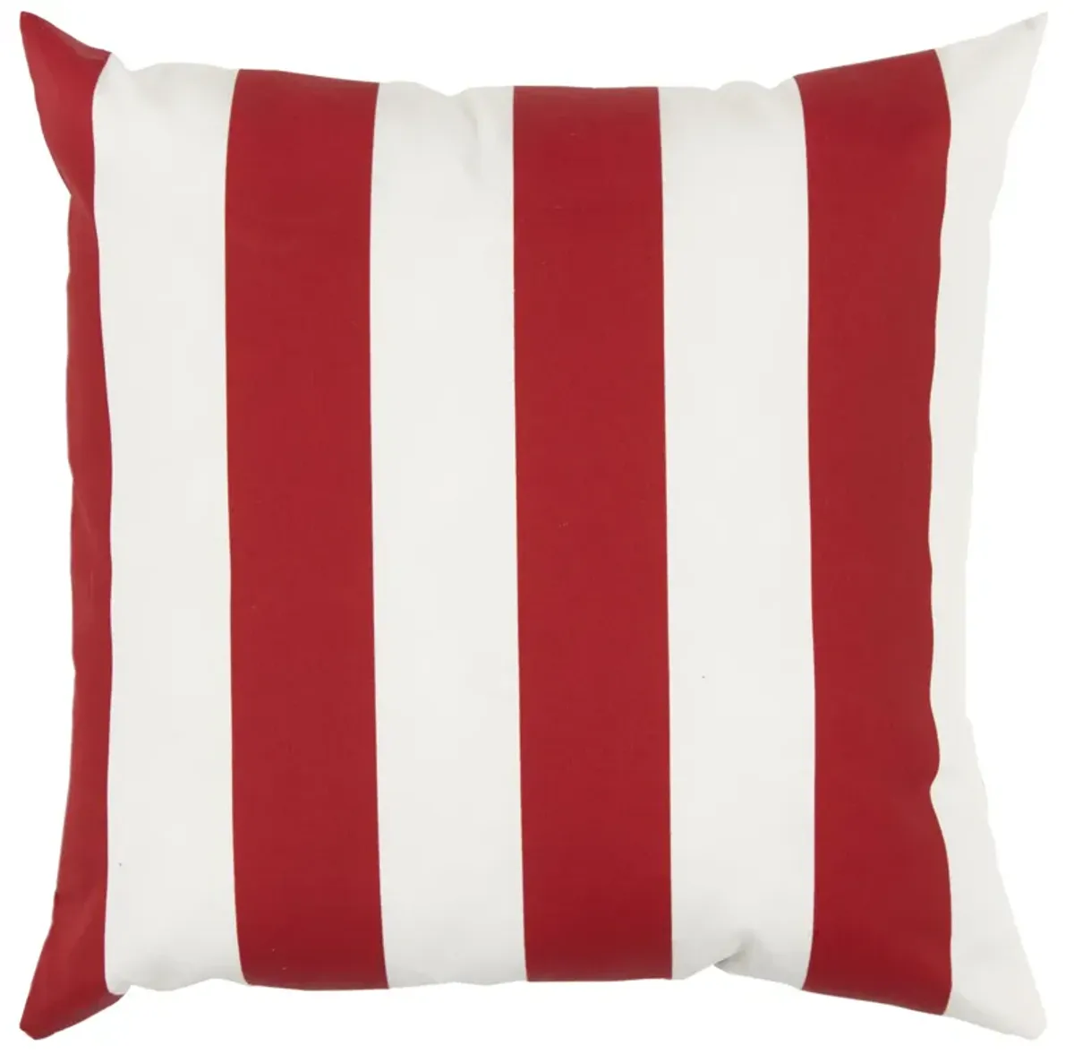 22"x22" Indoor/Outdoor Pillow, Red Stripes
