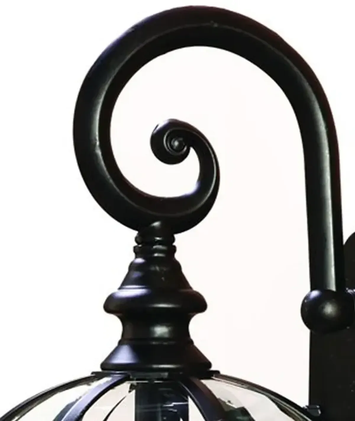 Hivvago Matte Black Eastern Lantern Wall Light