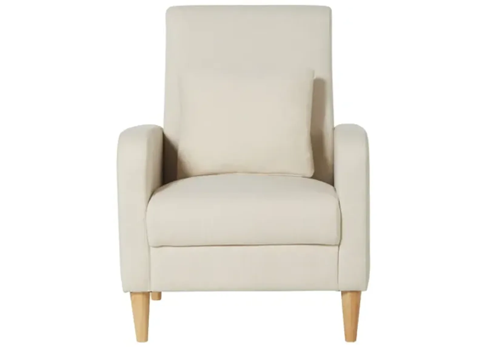 Modern Upholstered Accent Chair with Pillow