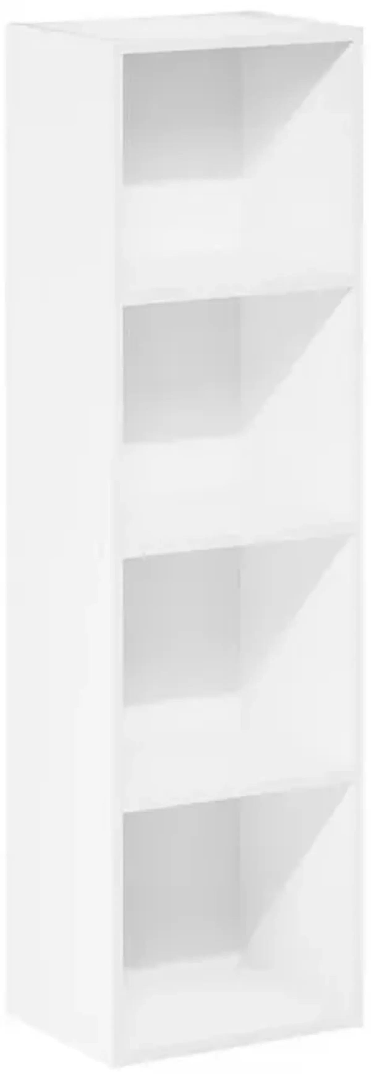 Furinno Pasir 5-Tier Open Shelf Bookcase, White