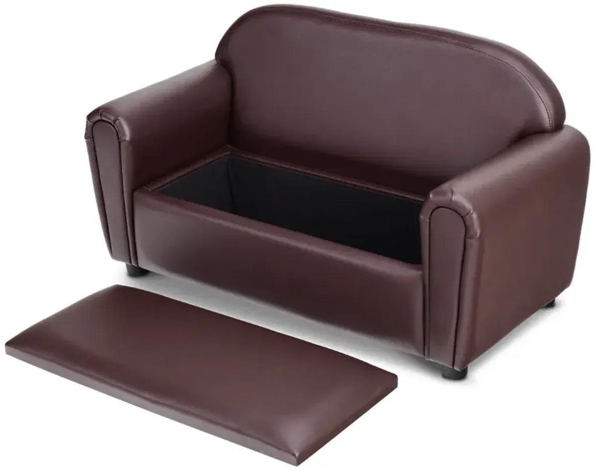 Kids Sofa Armrest Chair with Storage Function