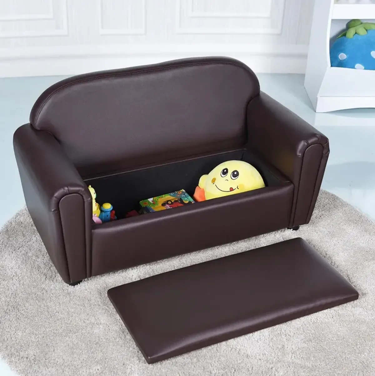 Kids Sofa Armrest Chair with Storage Function