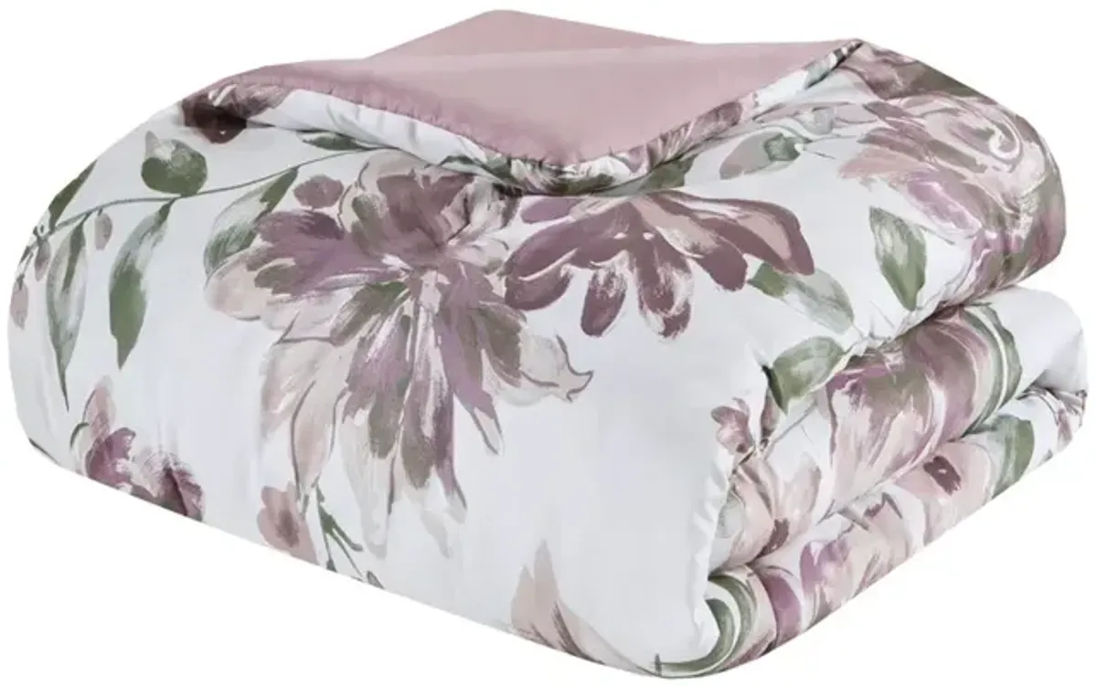 Gracie Mills Mckay Floral Elegance: Comforter and Sheet Ensemble