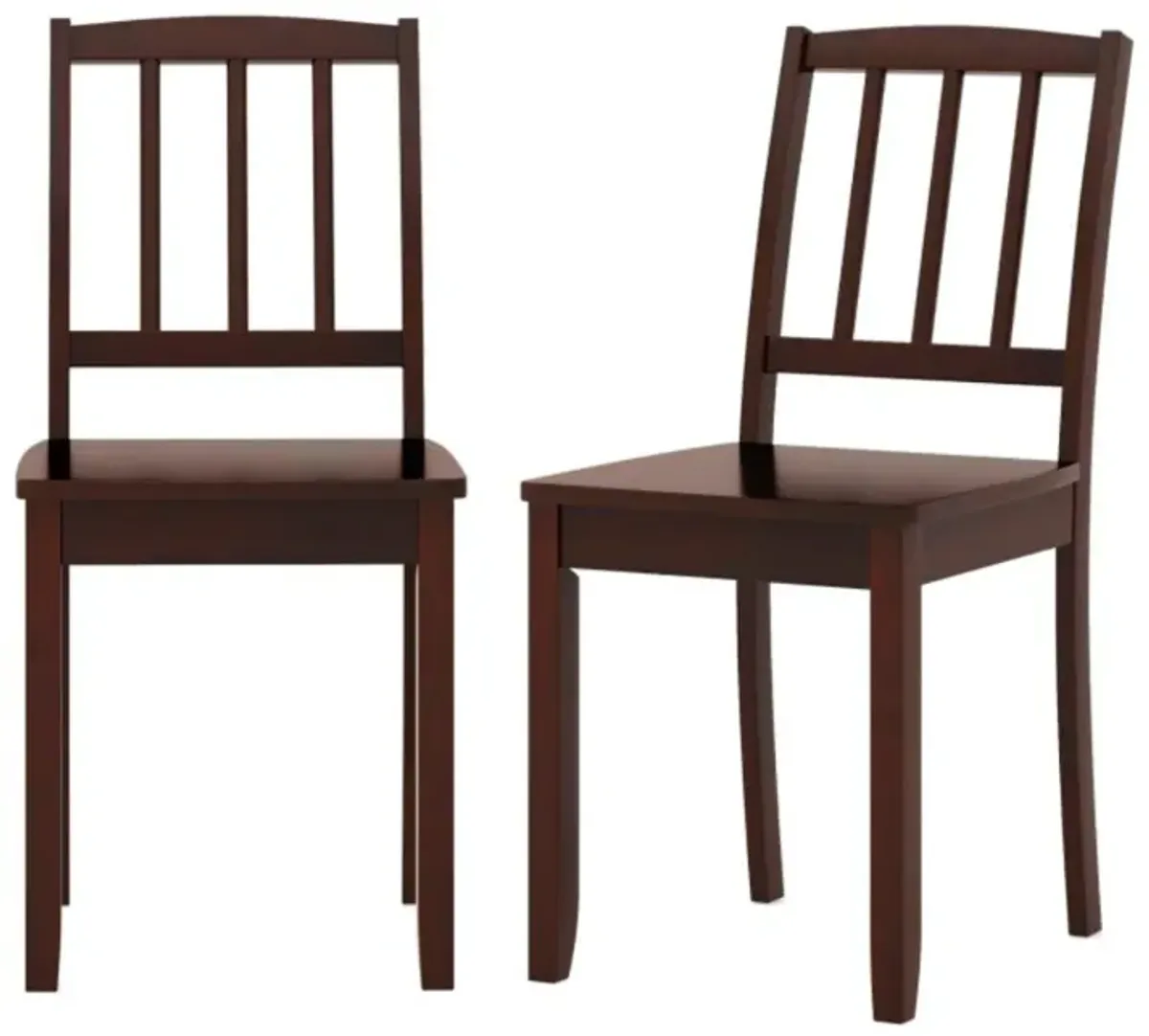 Hivvago Wood Dining Chair Set of 2 with Rubber Wood Legs