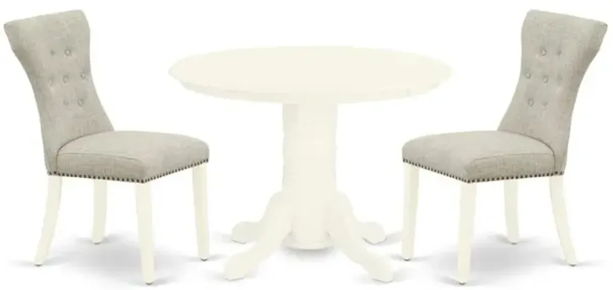 Dining Room Set Linen White, SHGA3-WHI-35