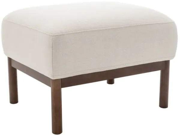 Churchill 25" Rectangle Pillowtop Ottoman - Cream Boucle Performance Fabric