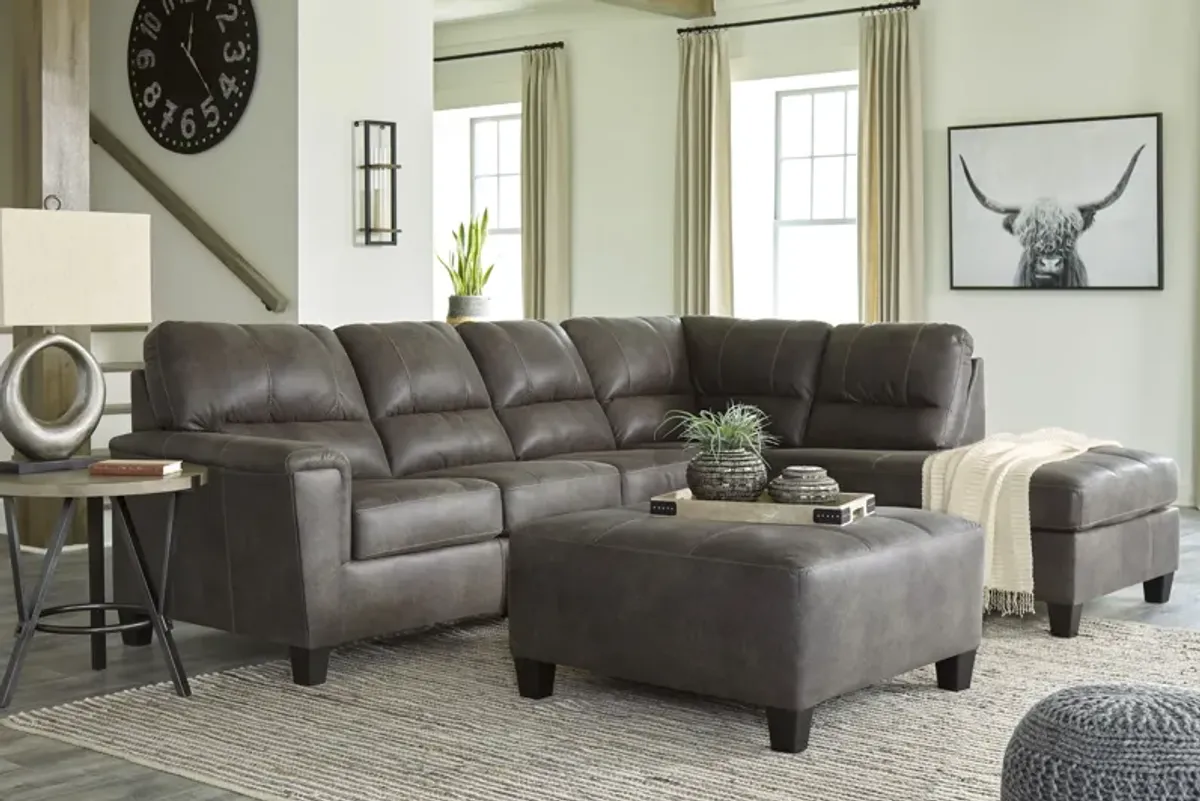 Navi Smoke 2-Piece Sectional