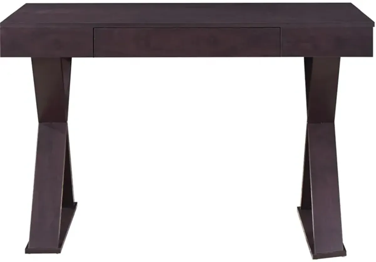 Trendy Writing Desk with Drawer, Espresso