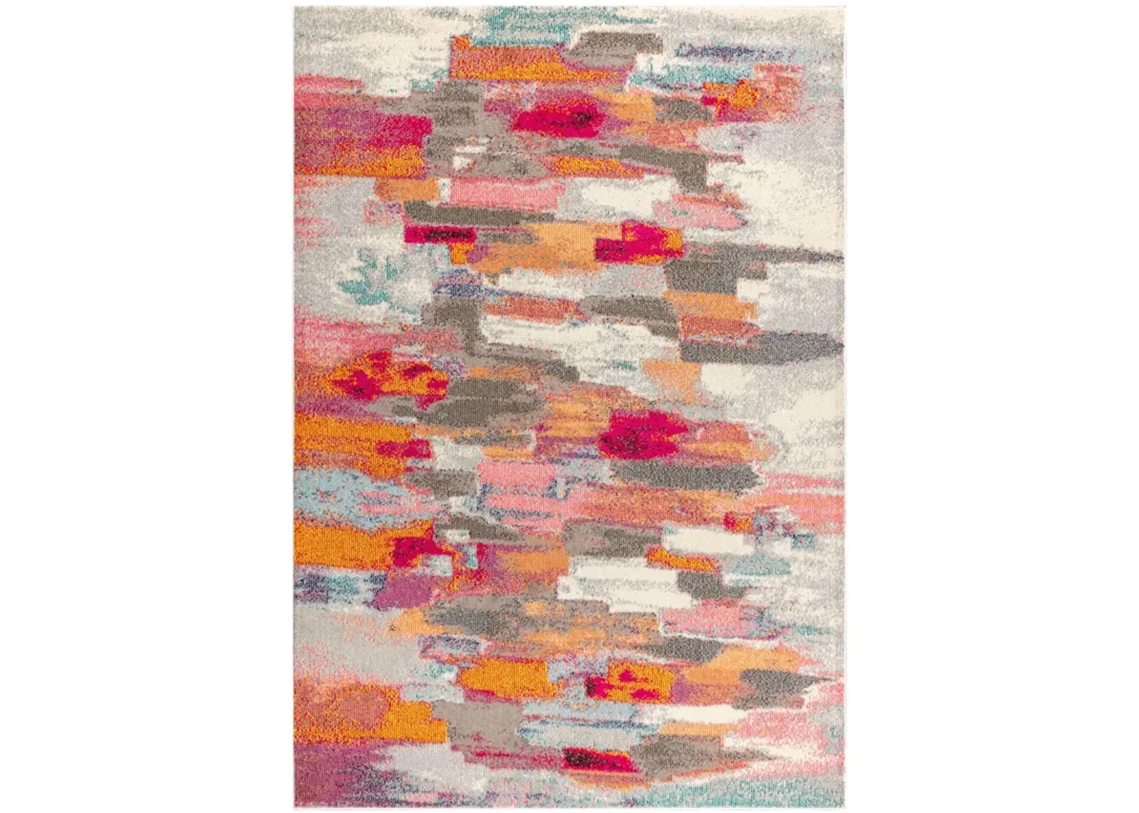 Contemporary Pop Modern Abstract Brushstroke Area Rug