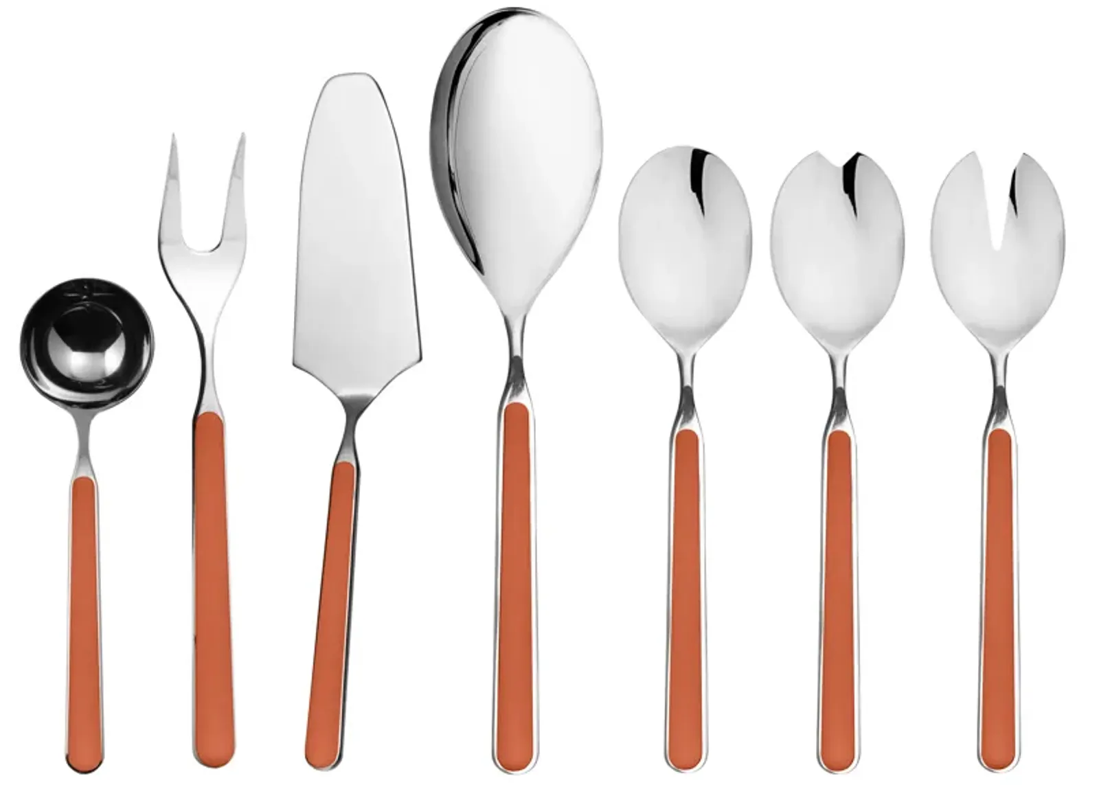 Fantasia 7-Piece Serving Set in Rust