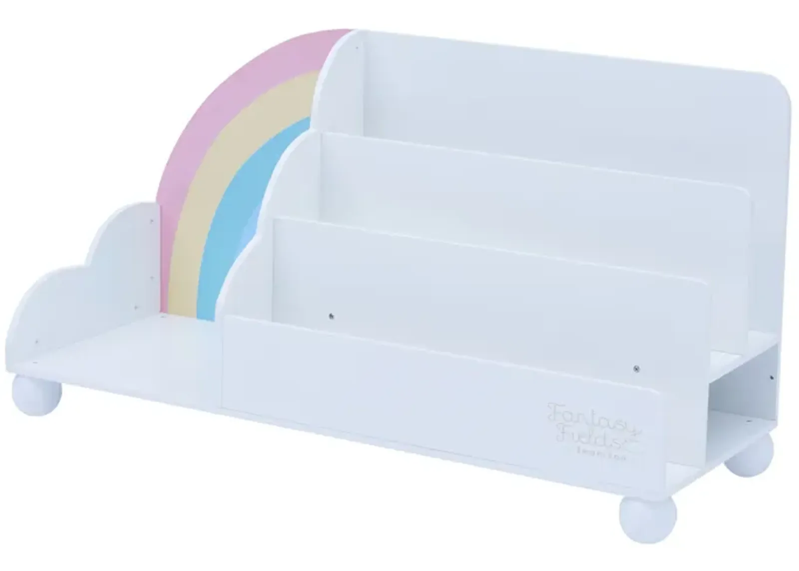 Fantasy Fields -  Rainbow Wooden Display Bookcase - White