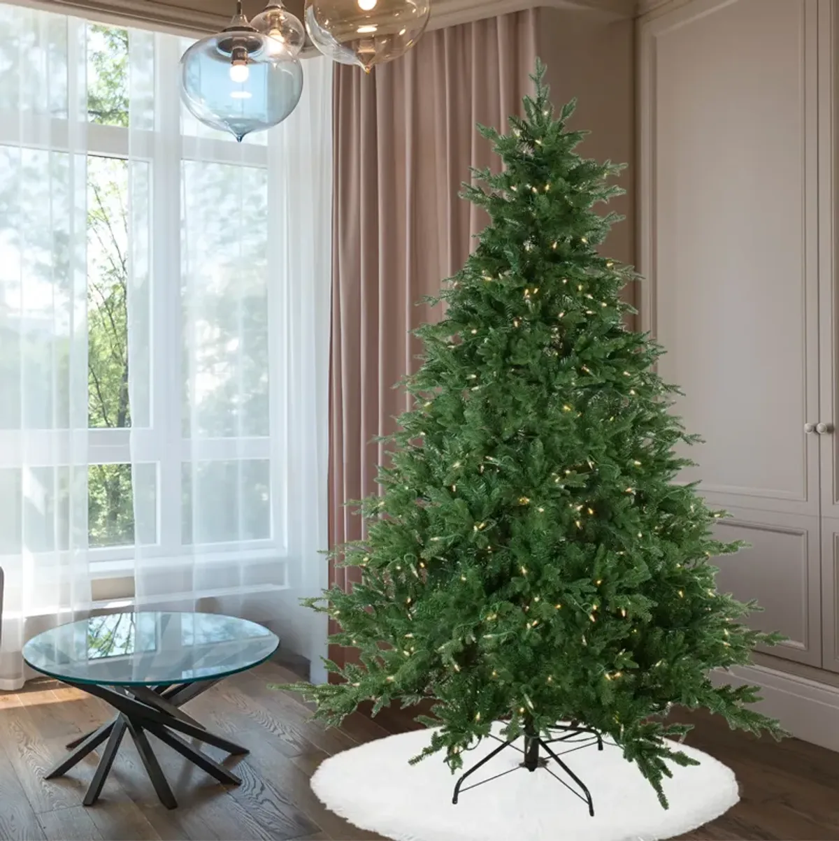 6.5' Pre-Lit Full Minnesota Balsam Fir Artificial Christmas Tree - Clear LED Lights