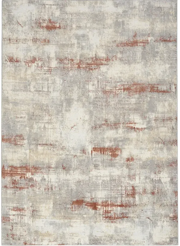 CK950 Rush CK951 Ivory/Multicolor 5'3" x 7'3" Rug