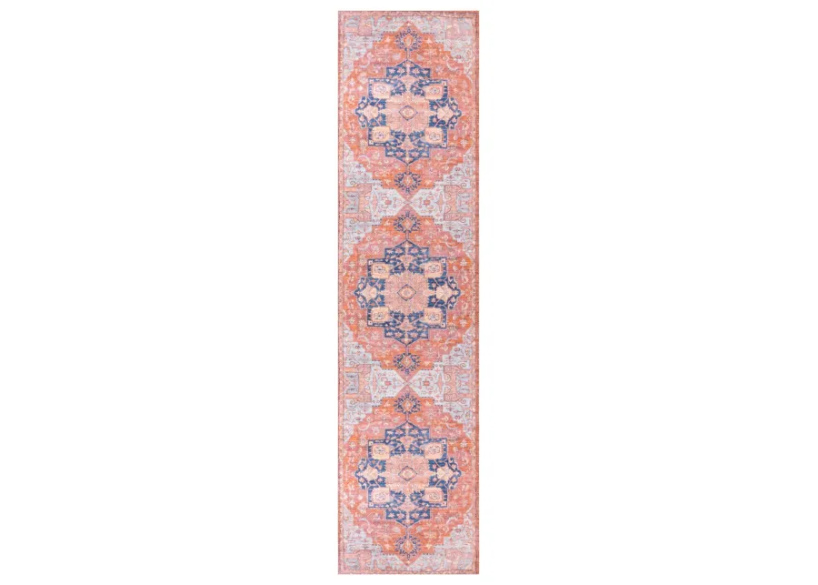 Maris Ornate Medallion Washable Indoor/Outdoor Area Rug