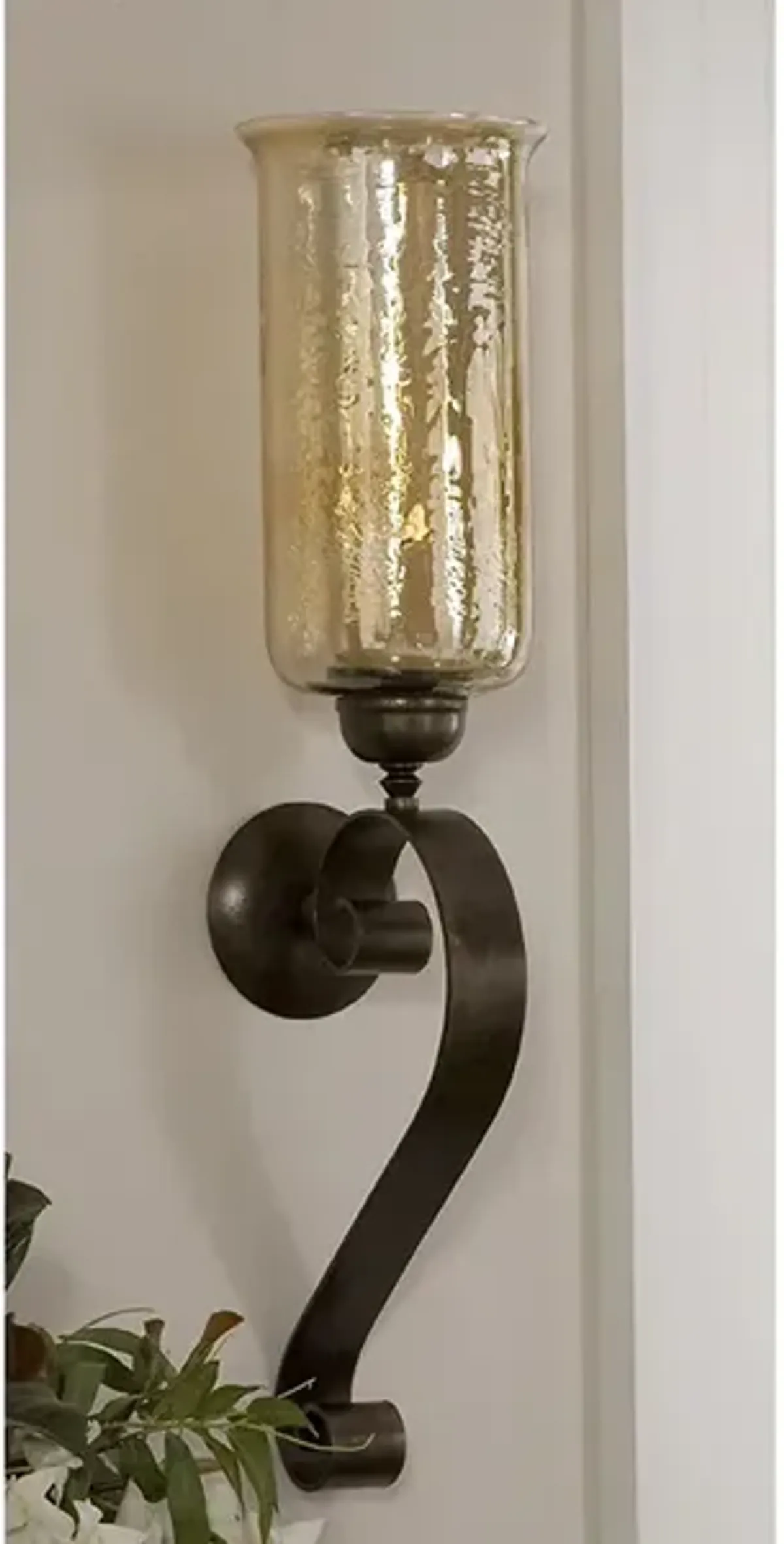 Uttermost Joselyn Bronze Candle Wall Sconce