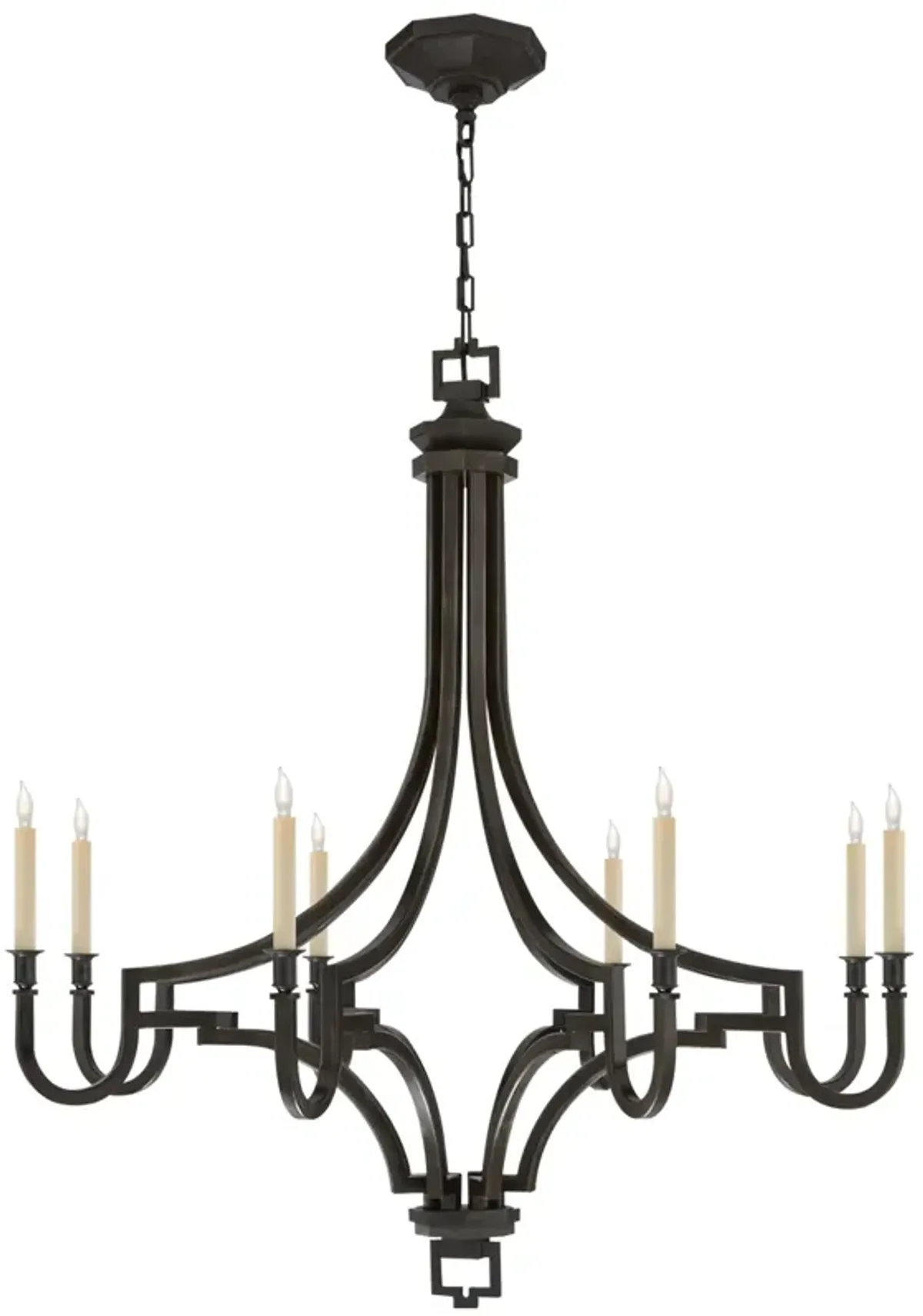 Mykonos Large Chandelier in Aged Iron