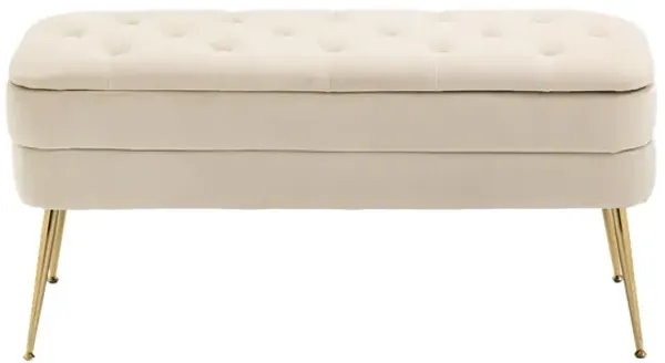 Multipurpose Fabric Storage Ottoman Bench