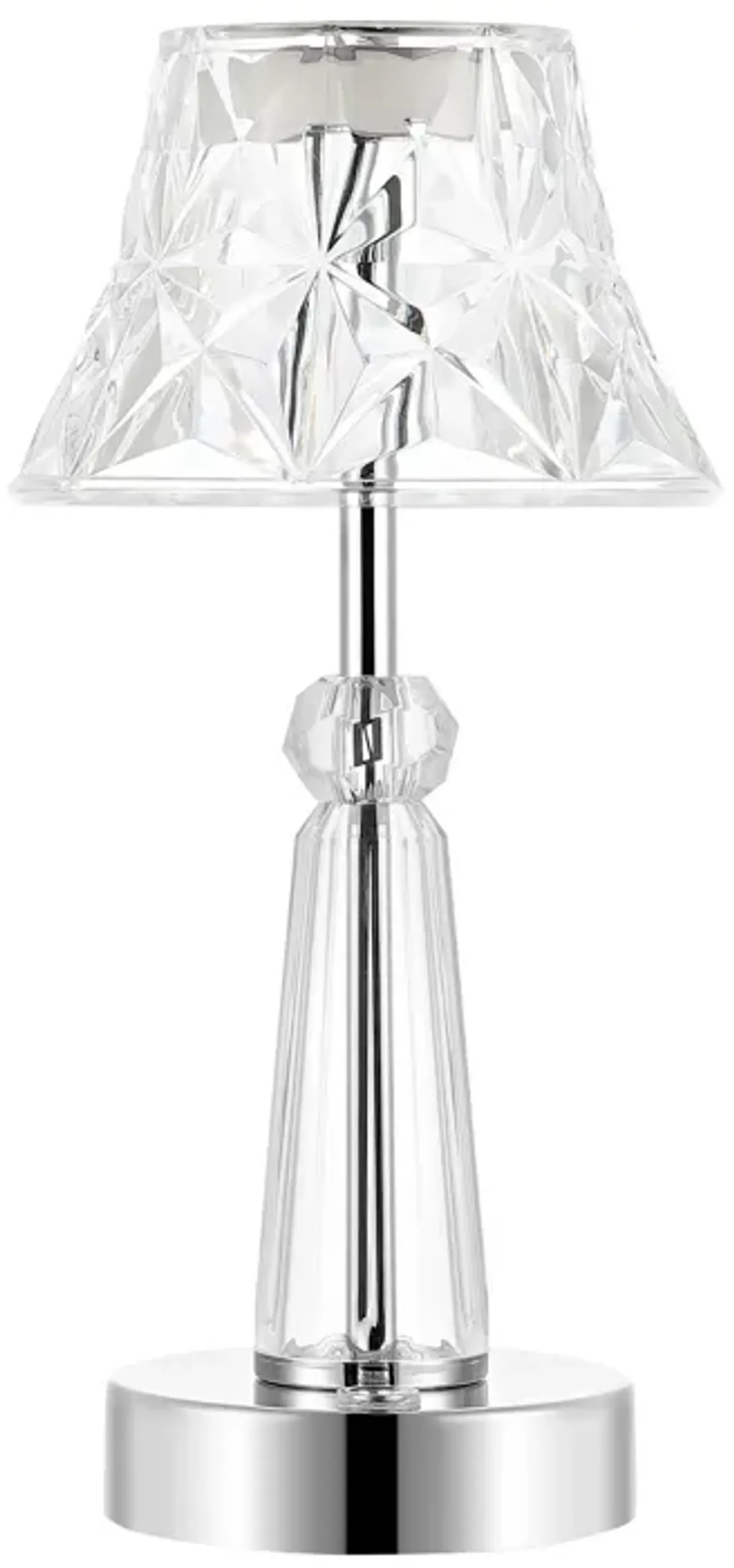 Madelyn Bohemian Classic Acrylic Rechargeable Integrated Portable LED Table Lamp