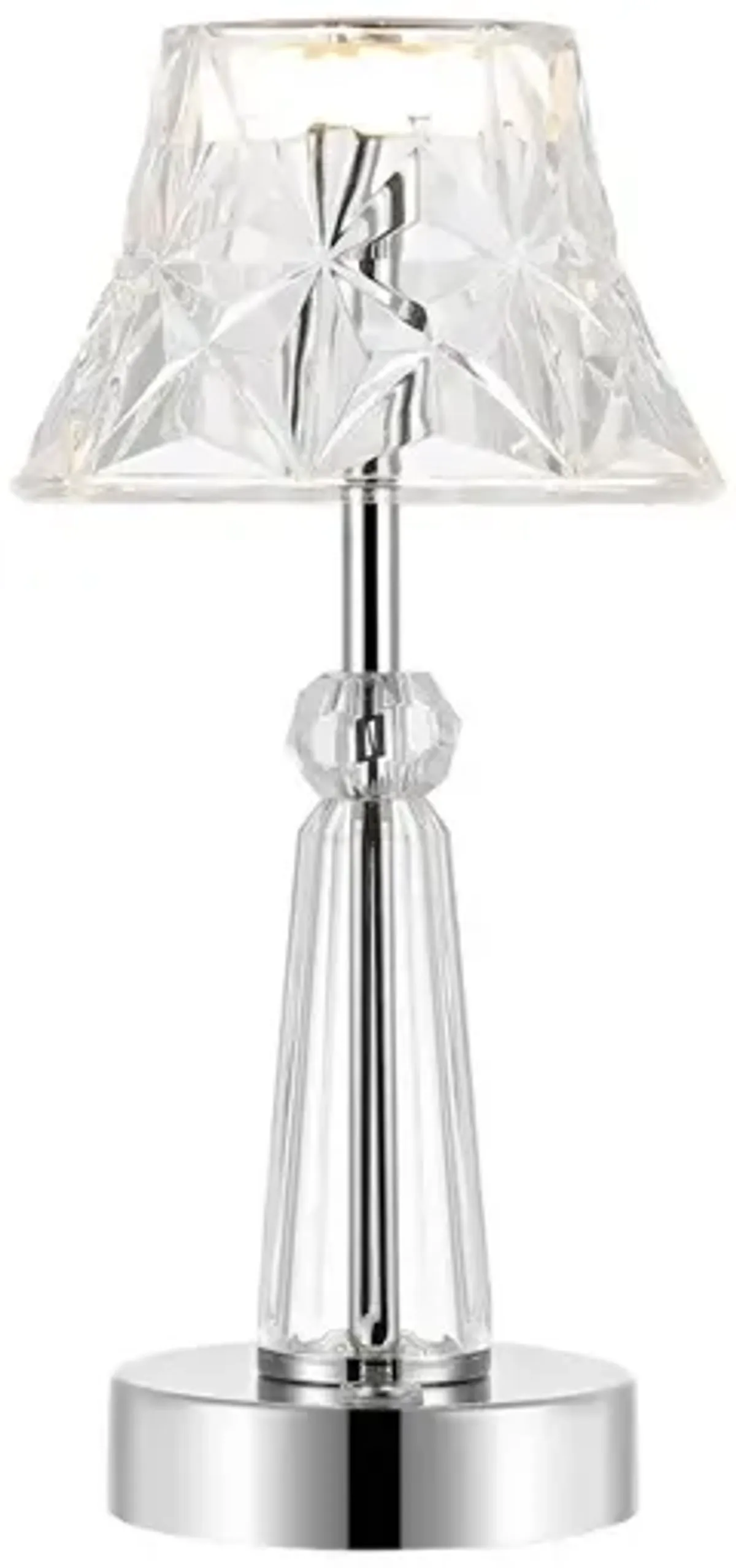 Madelyn Bohemian Classic Acrylic Rechargeable Integrated Portable LED Table Lamp