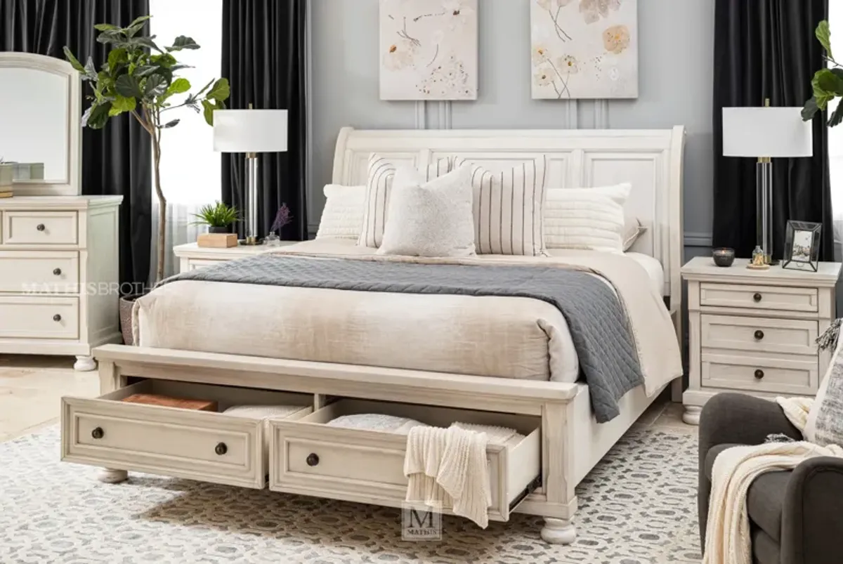 Robbinsdale Queen Sleigh Storage Bed