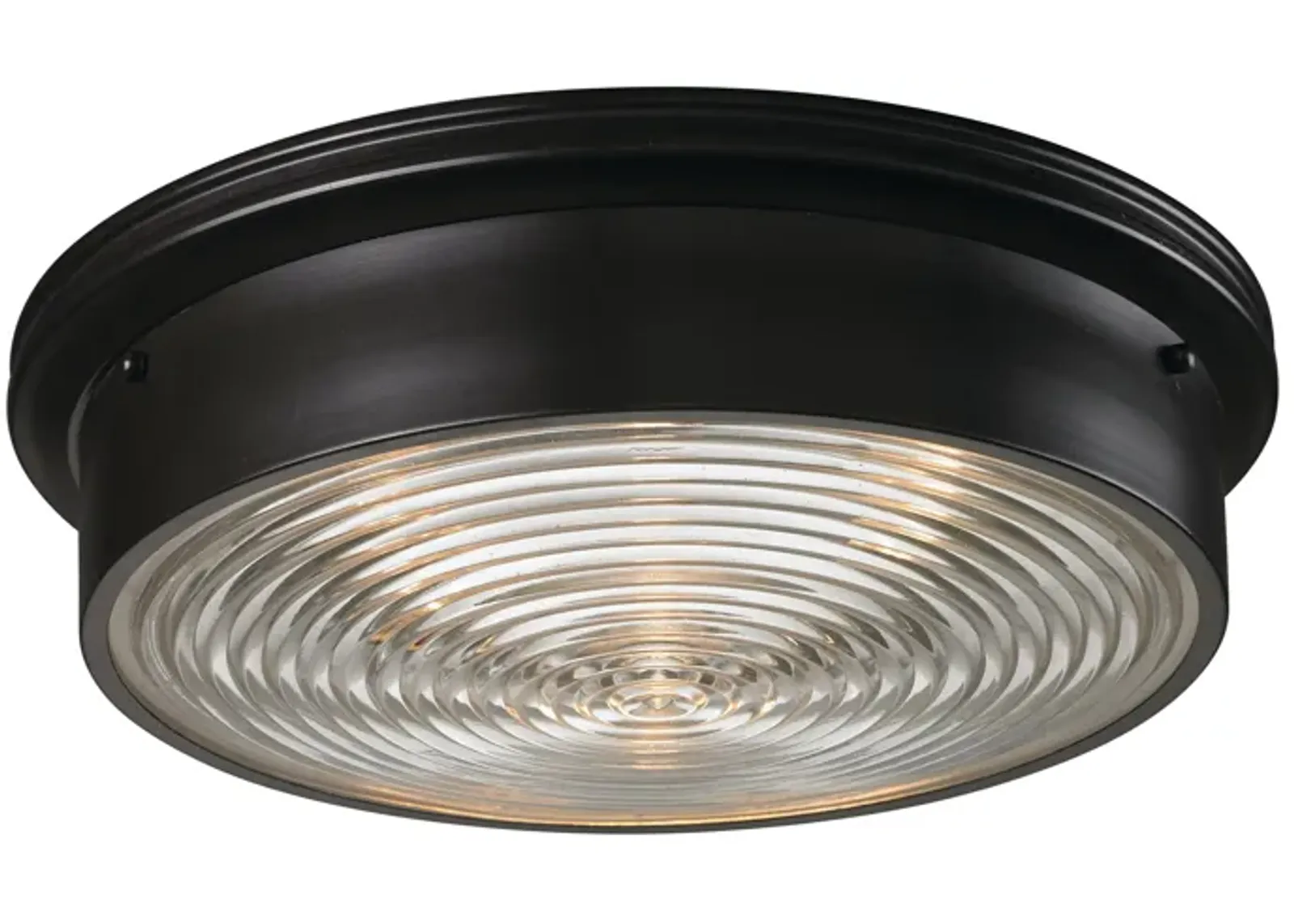 Chadwick 15'' Wide 3-Light Oiled Bronze Flush Mount