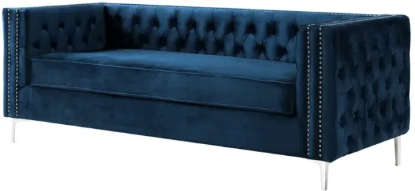 Inspired Home Clarinda Velvet Sofa