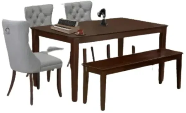 6 Piece Dining Set Consists of a Rectangle Kitchen Table
