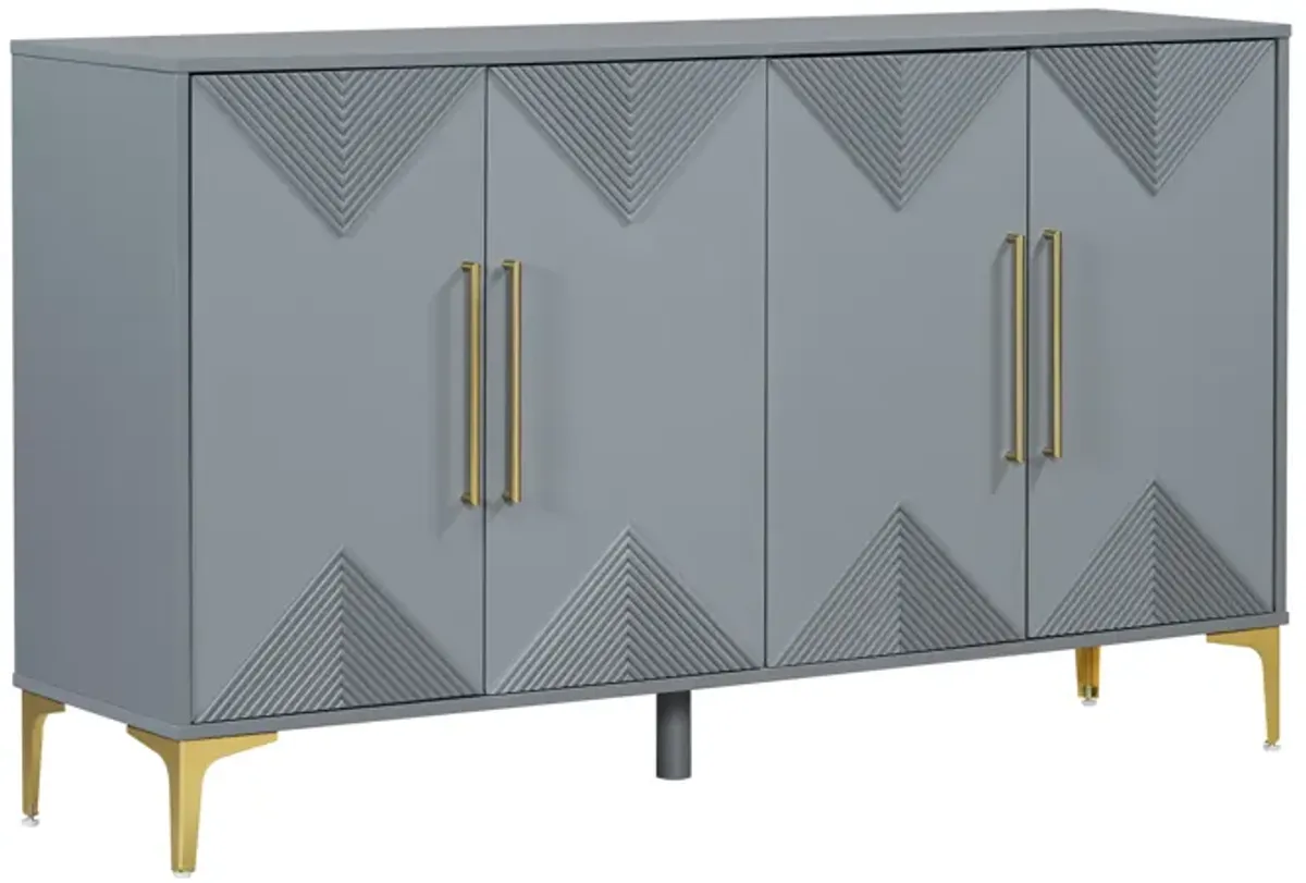 Merax Four-Door Cabinet  Storage Sideboard